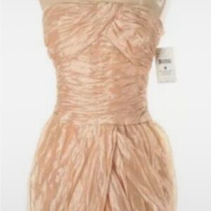 Ralph Lauren Strapless Peach Dress